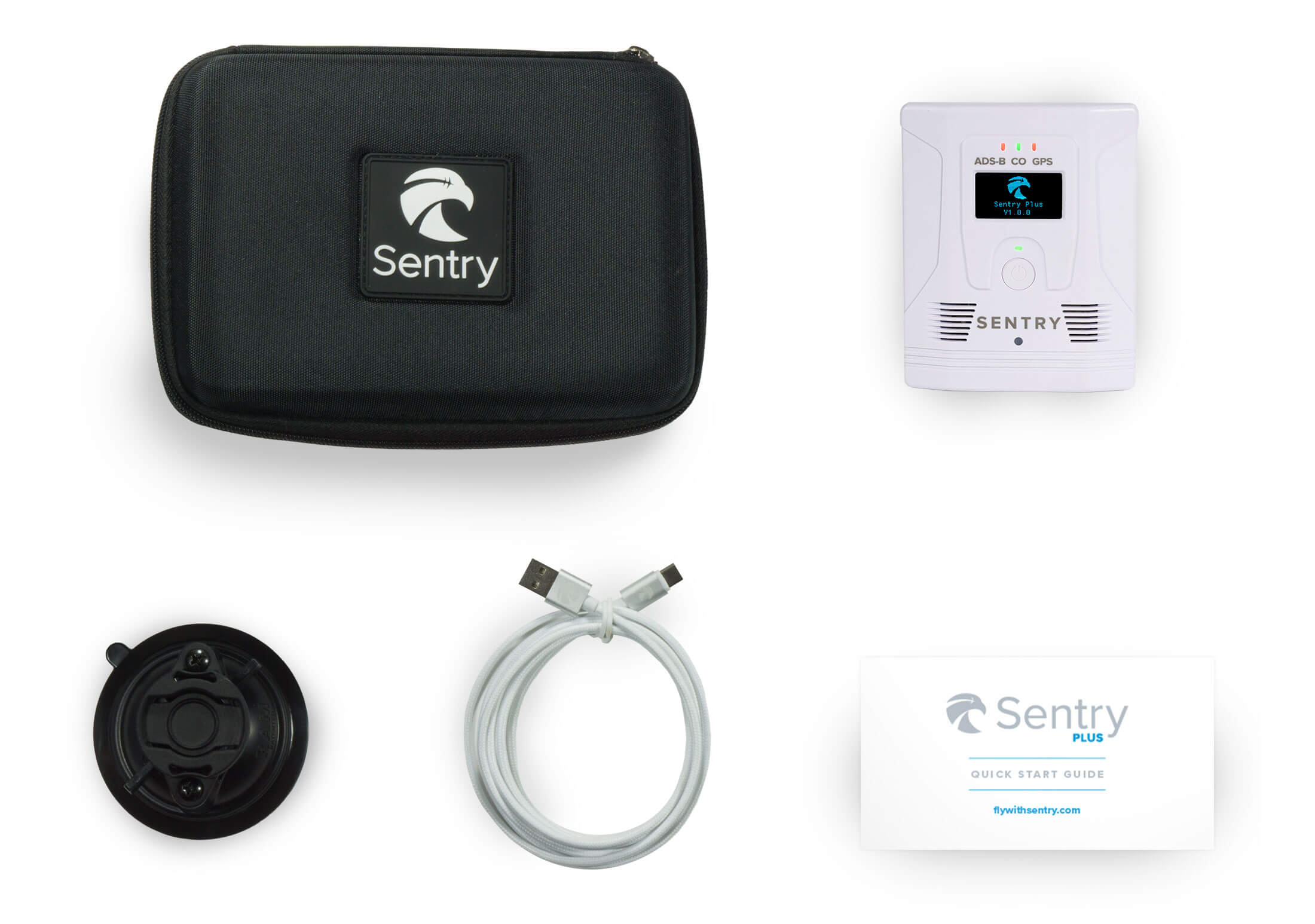 What is included in the box with Sentry Plus